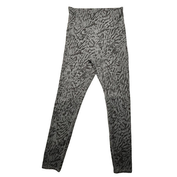 GAP Pants - GAP Fit Studio Sky High Gray Animal Print Leggings Active Wear Women's  SZ SMALL